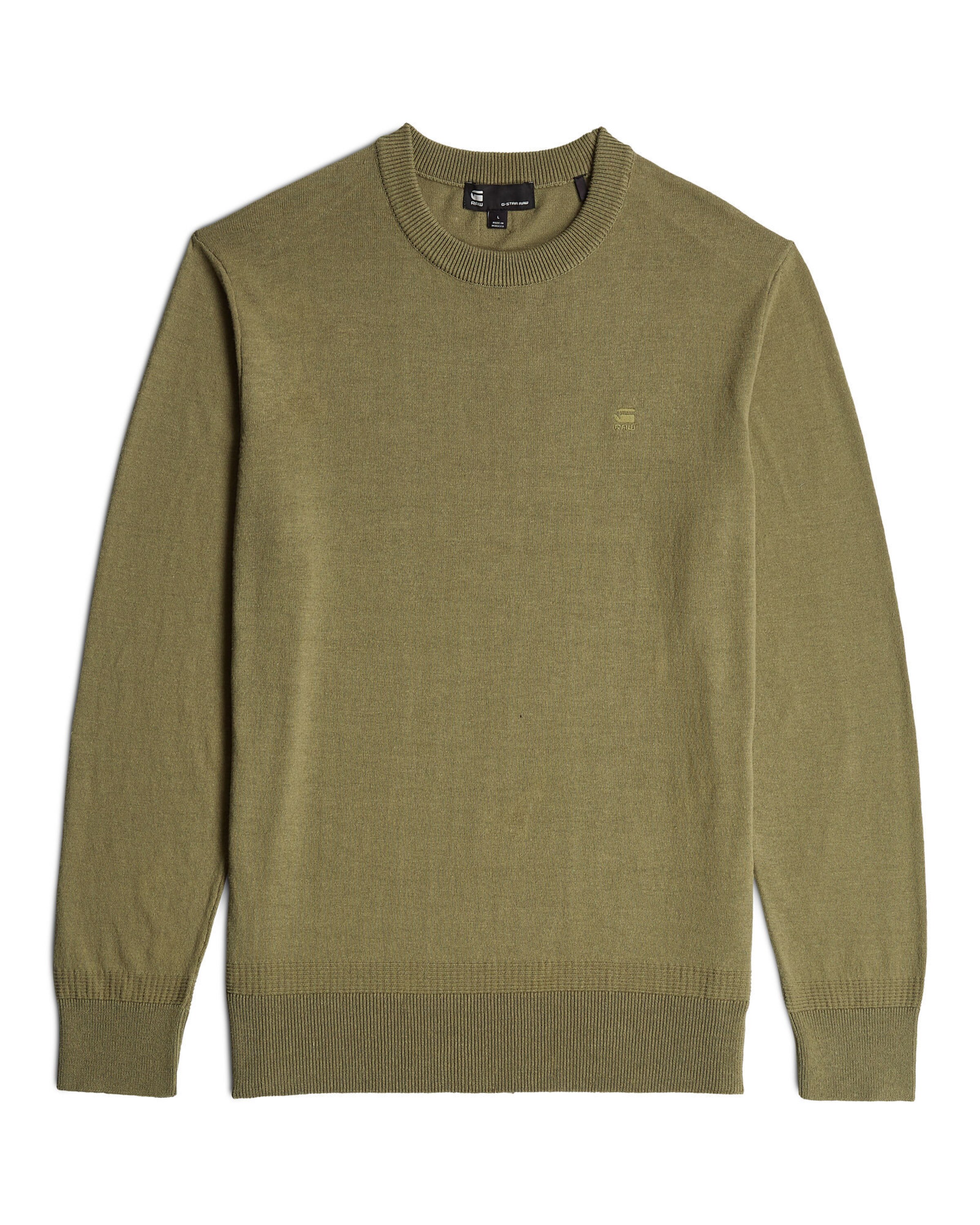 G-STAR Trui 'Premium core' in Groen: voorkant