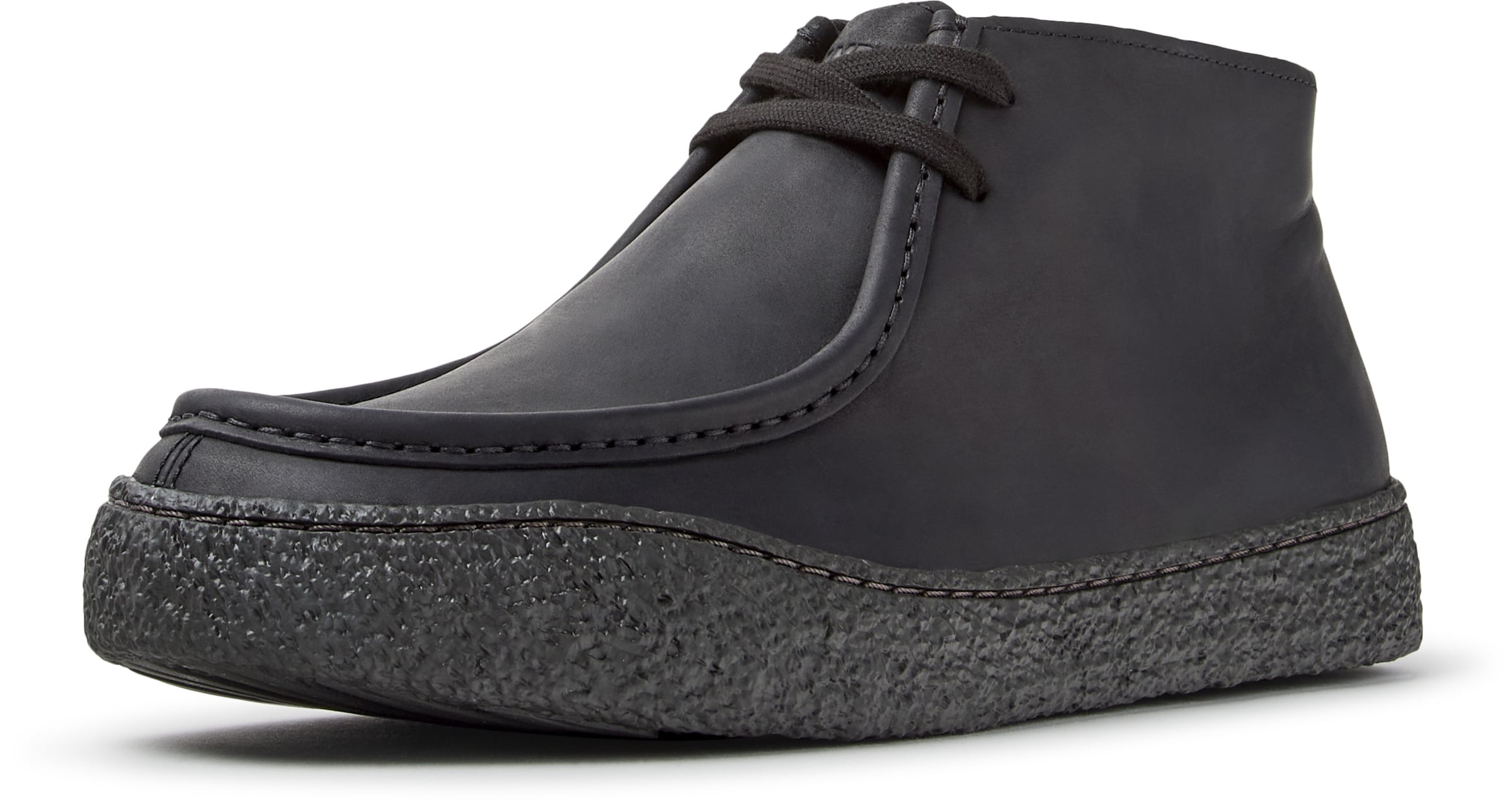 Scarpa stringata 'Peu Terreno' di CAMPER in nero: frontale