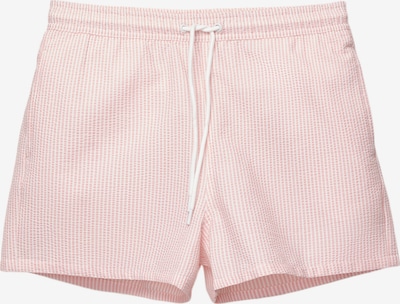 Pull&Bear Szorty kąpielowe w kolorze różowy pudrowy / białym, Podgląd produktu