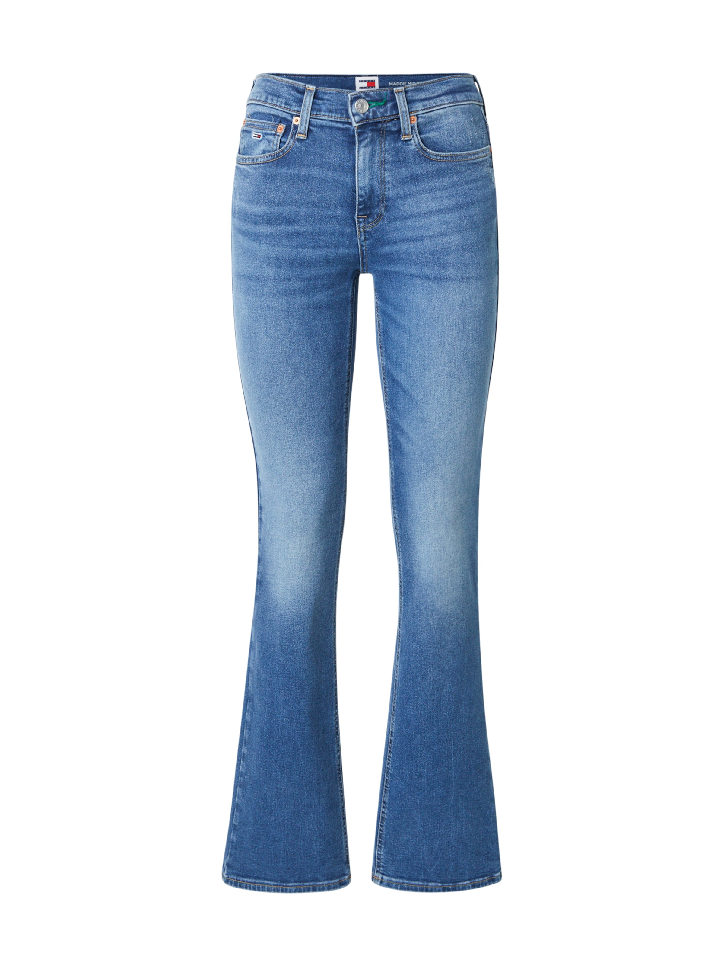 Tommy Jeans Разкроени Дънки 'MADDIE' в синьо: отпред