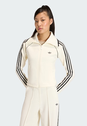 ADIDAS ORIGINALS - Sudadera con cremallera 'Firebird' en blanco: frente