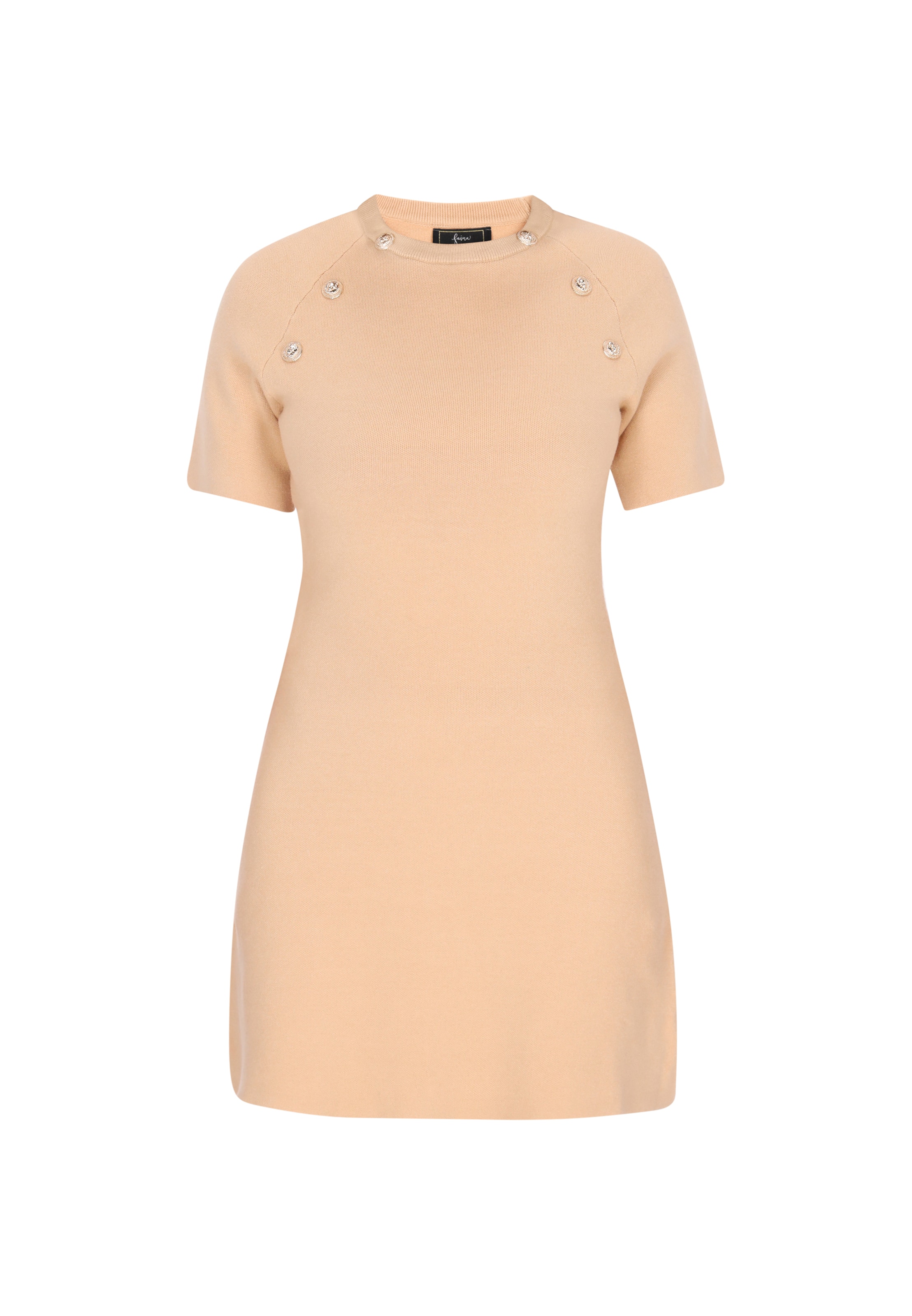 bēšs faina Kleita: no priekšpuses