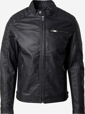 Veste mi-saison 'Rocky' JACK & JONES en noir : devant
