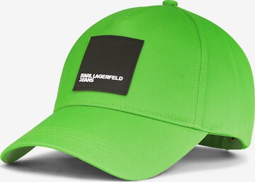 Cappello da baseball di KARL LAGERFELD JEANS in verde: frontale