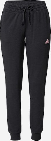 ADIDAS SPORTSWEAR Loose fit Workout Pants in Black: front