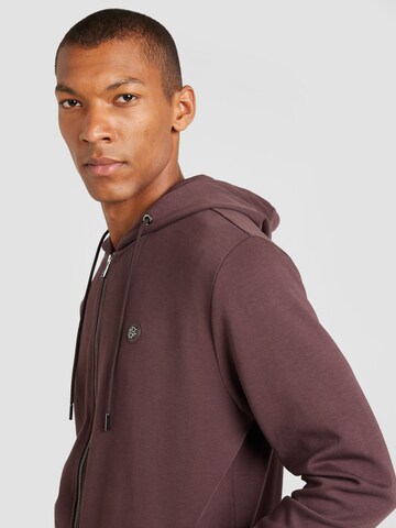 BOSS Zip-Up Hoodie 'C-Spence 01' in Red