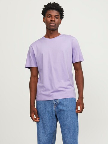 Coupe slim T-Shirt JACK & JONES en violet : devant