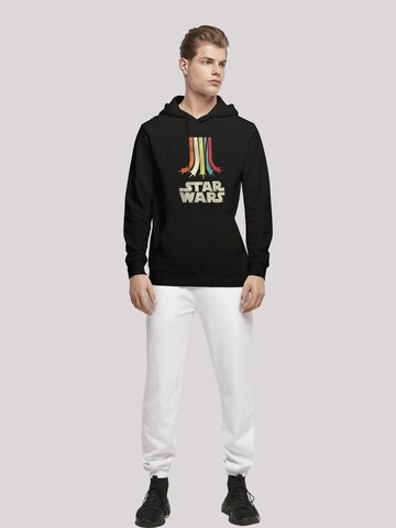 F4NT4STIC Sweatshirt 'Star Wars Retro Rainbow' in Schwarz