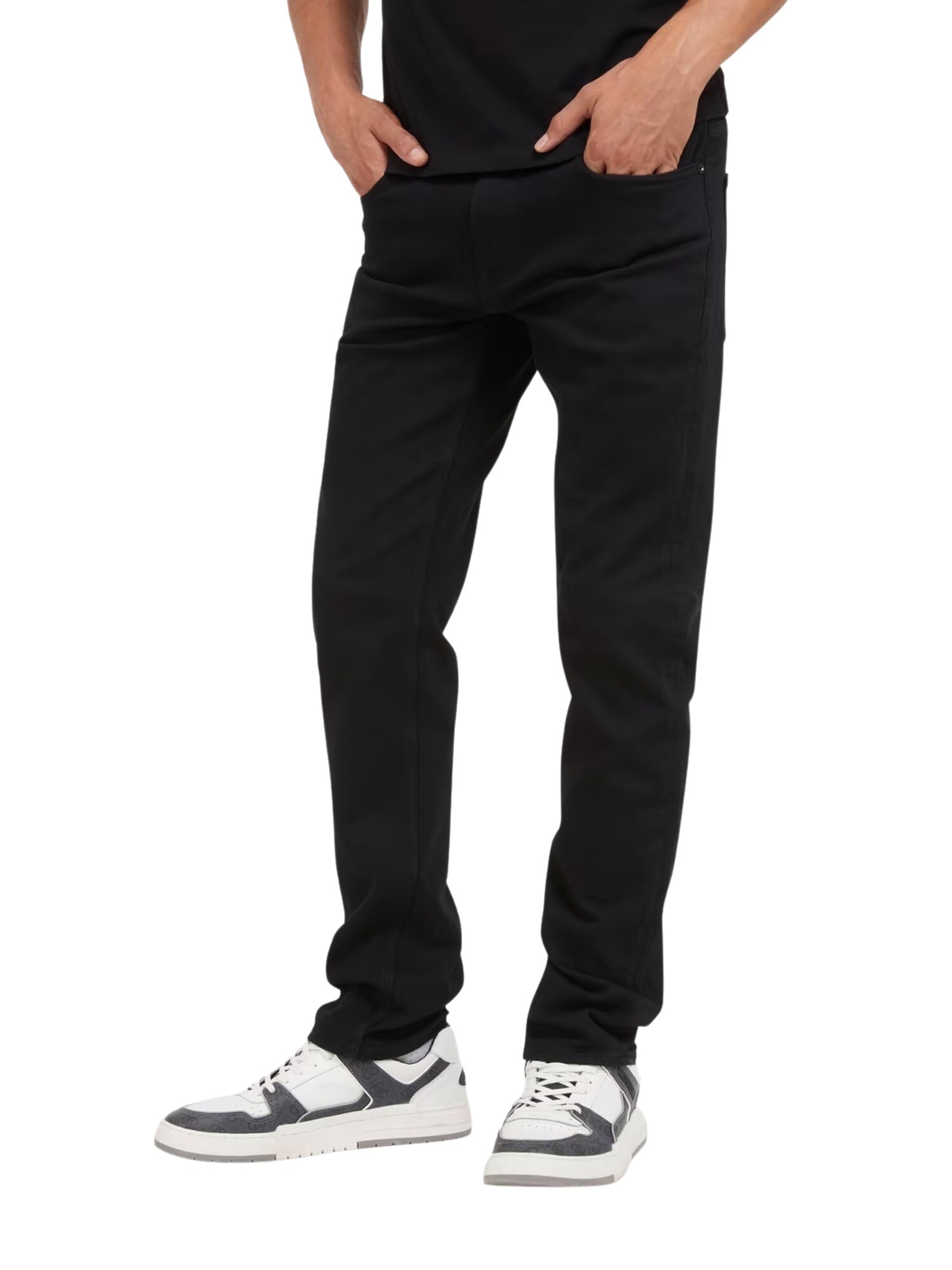 GUESS Slimfit Jeans 'Angels' in Schwarz