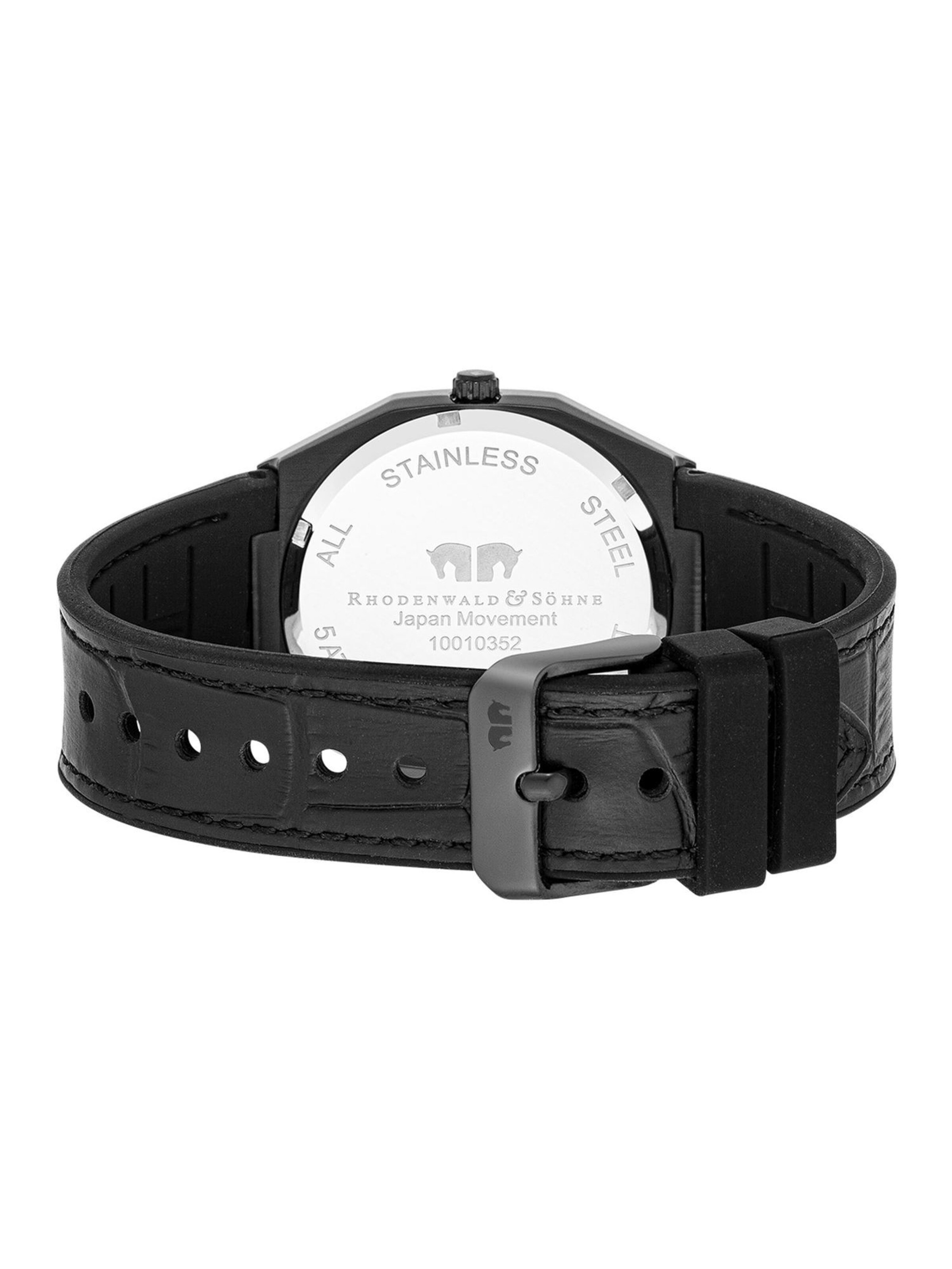 Rhodenwald & Söhne Analoog horloge in Zwart