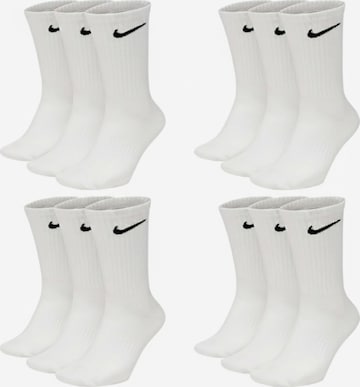 NIKE Socks in White: front