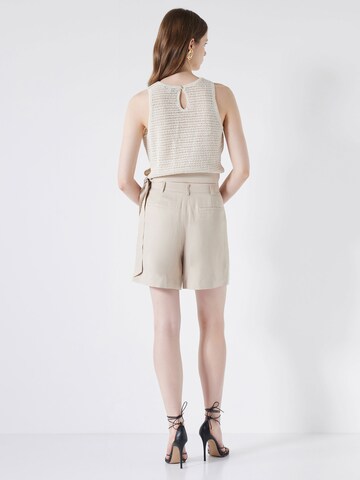 Ipekyol Knitted Top in Beige