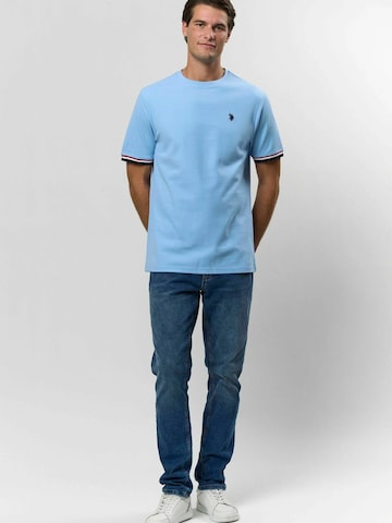 U.S. POLO ASSN. Regular Fit Skjorte ' Nils ' i blå