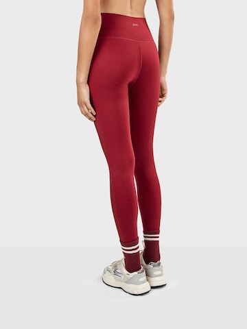 Gisela - Skinny Leggings en rojo: atrás