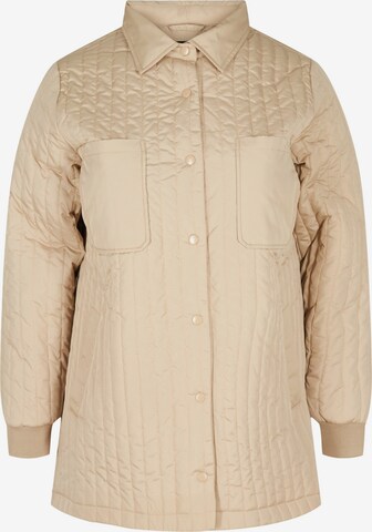 Zizzi - Chaqueta de entretiempo 'Mkenzi' en beige: frente