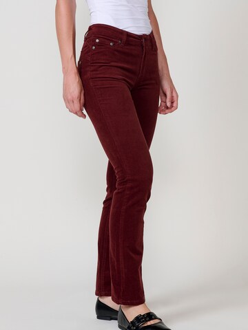 KOROSHI Regular Trousers in Red