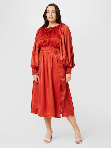 Robe River Island Plus en rouge : devant