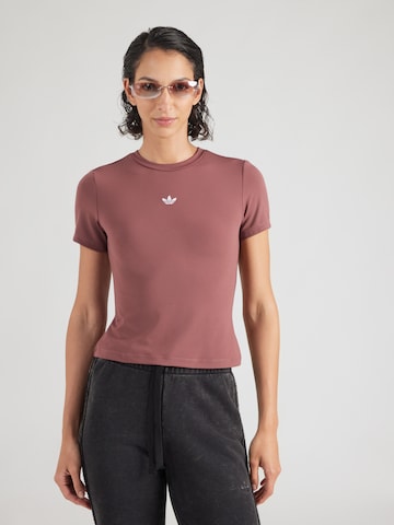 ADIDAS ORIGINALS Tričko 'ESS' - Hnedá: predná strana