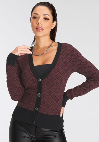 MELROSE Knit Cardigan in Red