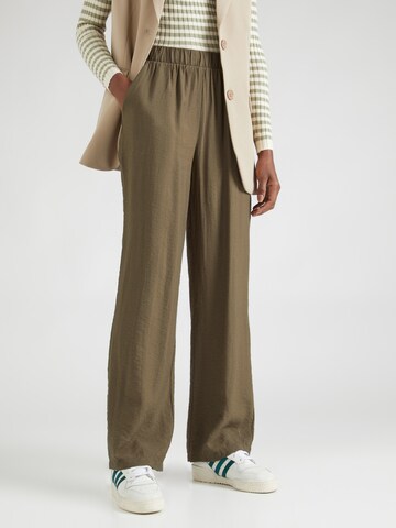 Wide Leg Pantalon 'NIKO' PIECES en vert : devant