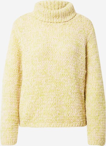 Pullover 'Nona' di PIECES in giallo: frontale