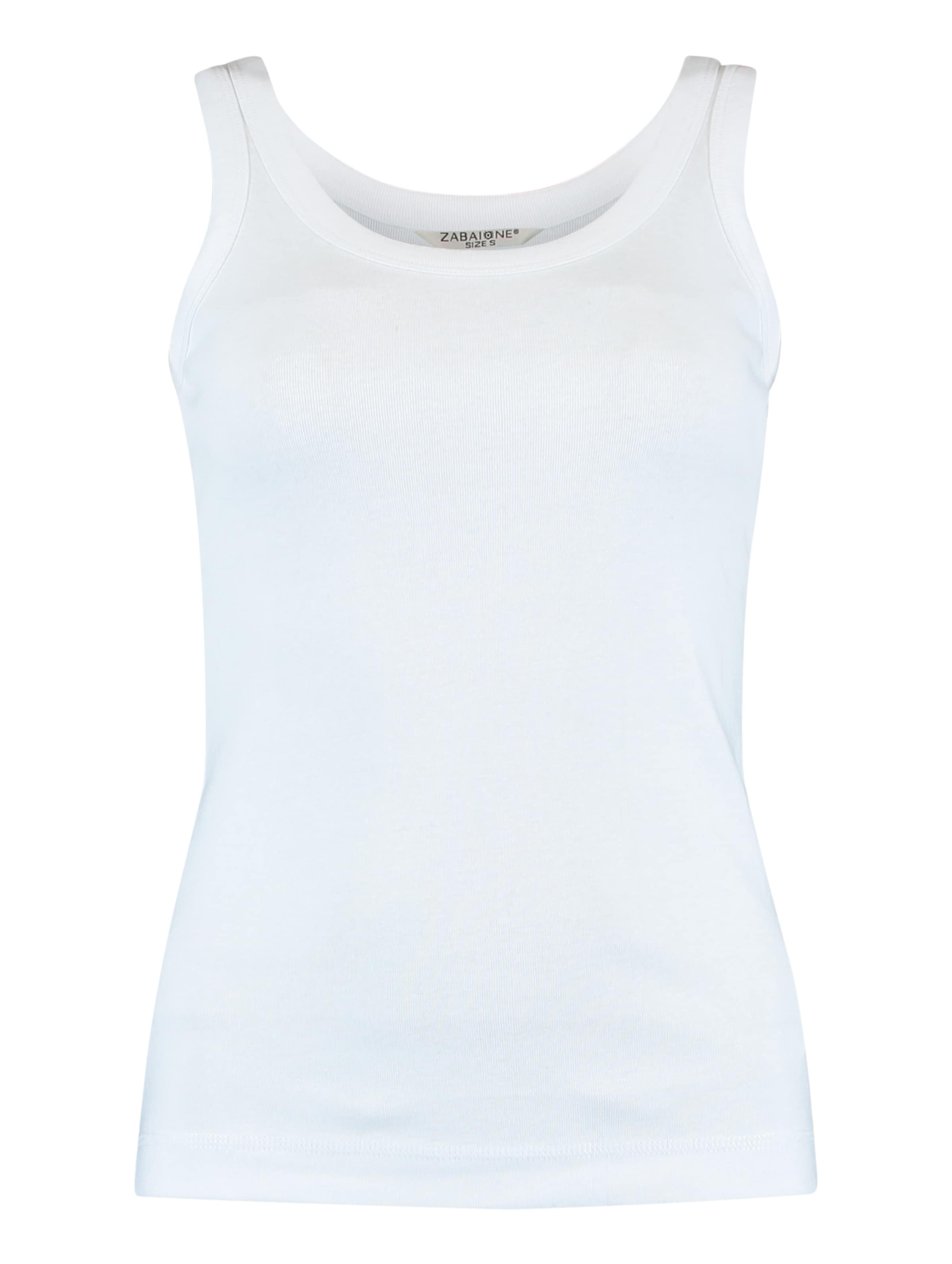 ZABAIONE Topp 'Suri', värv valge: eest vaates