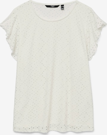 Vero Moda Curve - Camiseta 'VMCTASSA' en blanco: frente