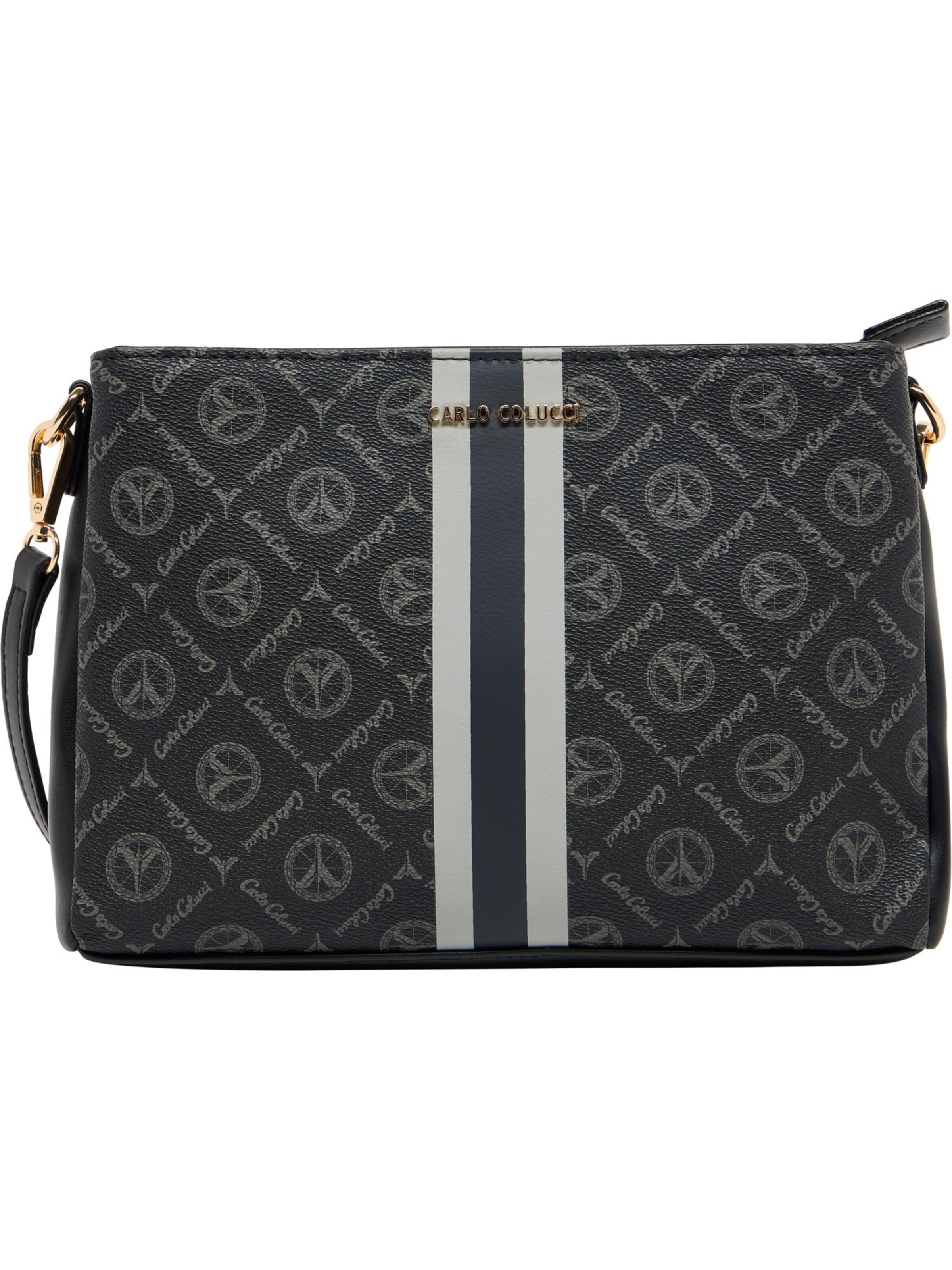 Sac à bandoulière 'Farina' Carlo Colucci en noir : devant