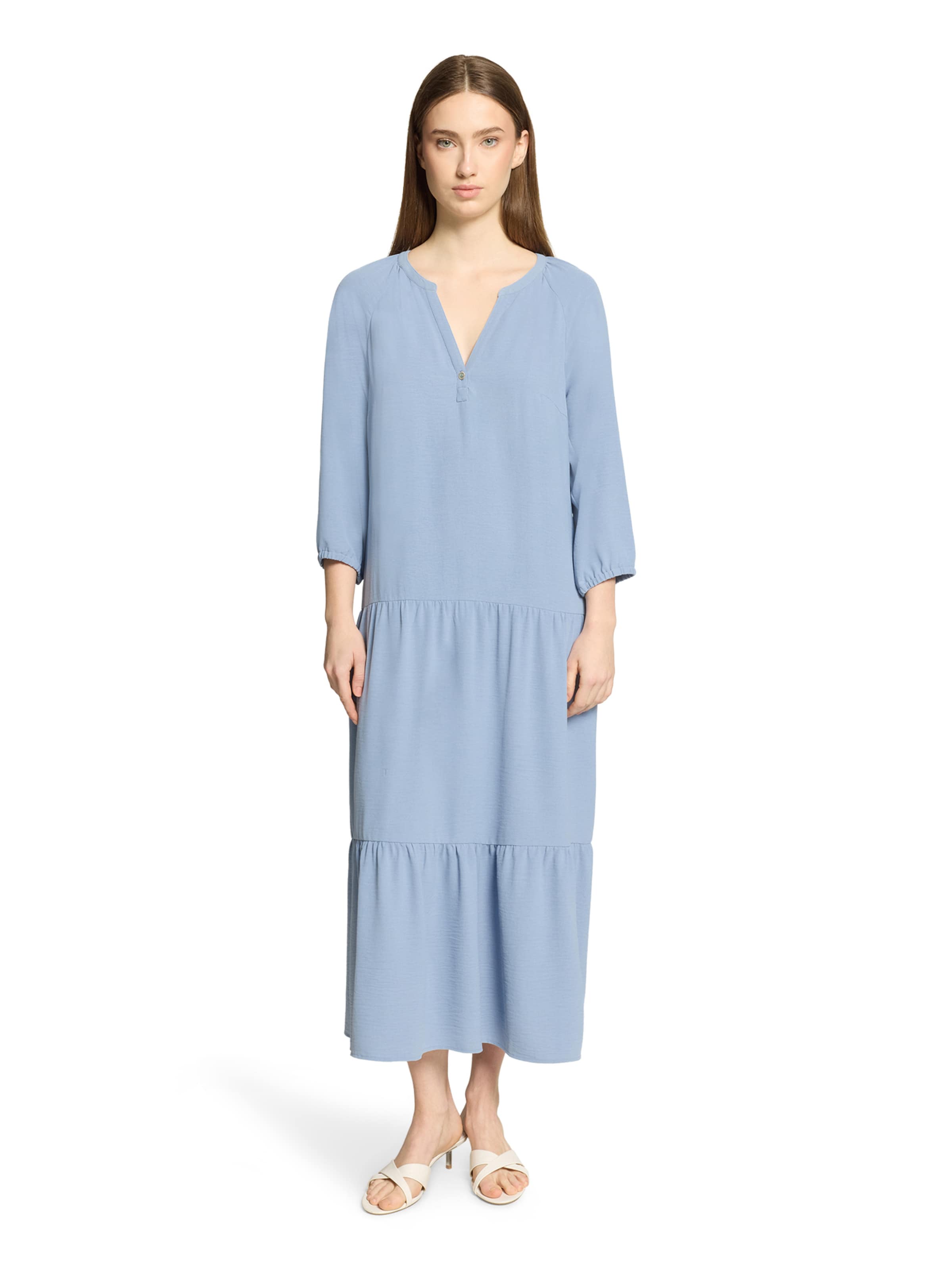 Cartoon Jurk in Blauw: voorkant