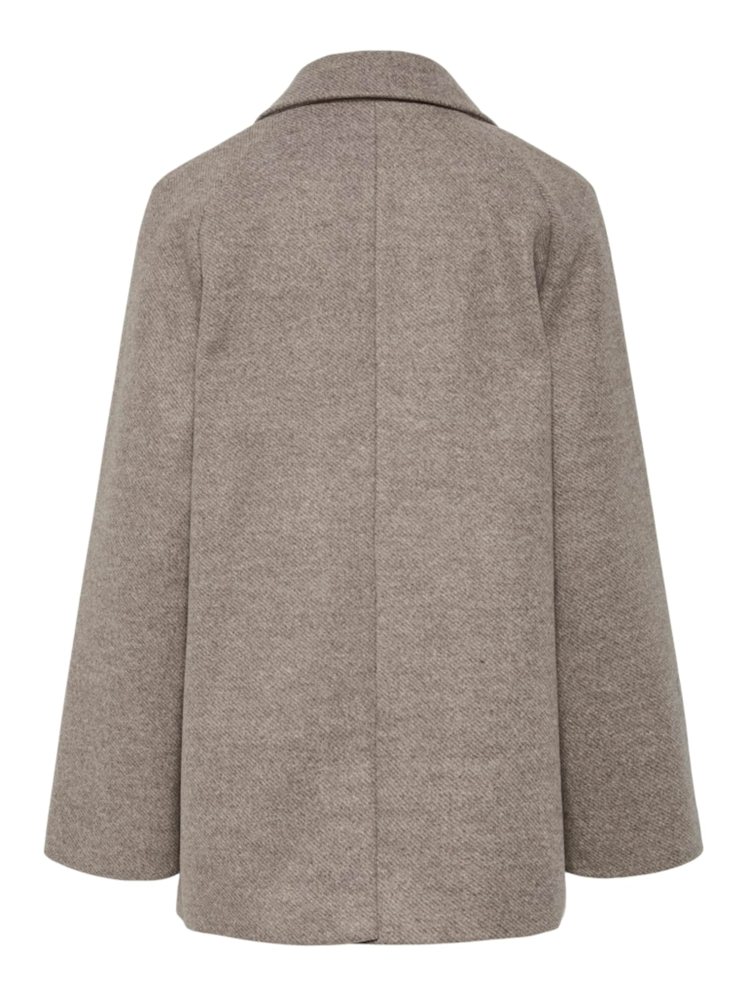 PIECES Преходно палто 'PCMarbel' в сиво