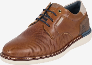BULLBOXER Lace-Up Shoes 'Flin' in Brown: front