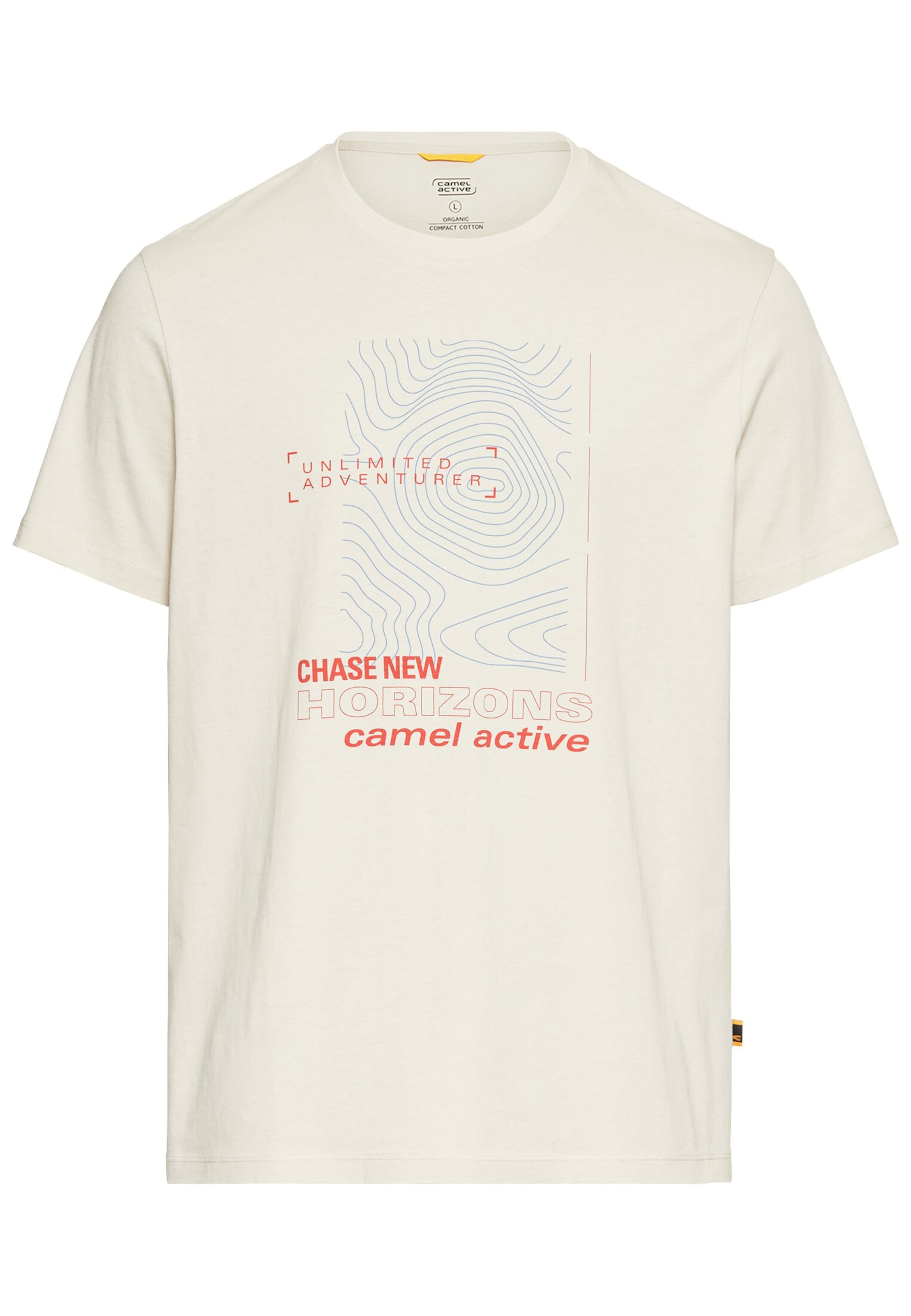 CAMEL ACTIVE Футболка в Бежевый: спереди