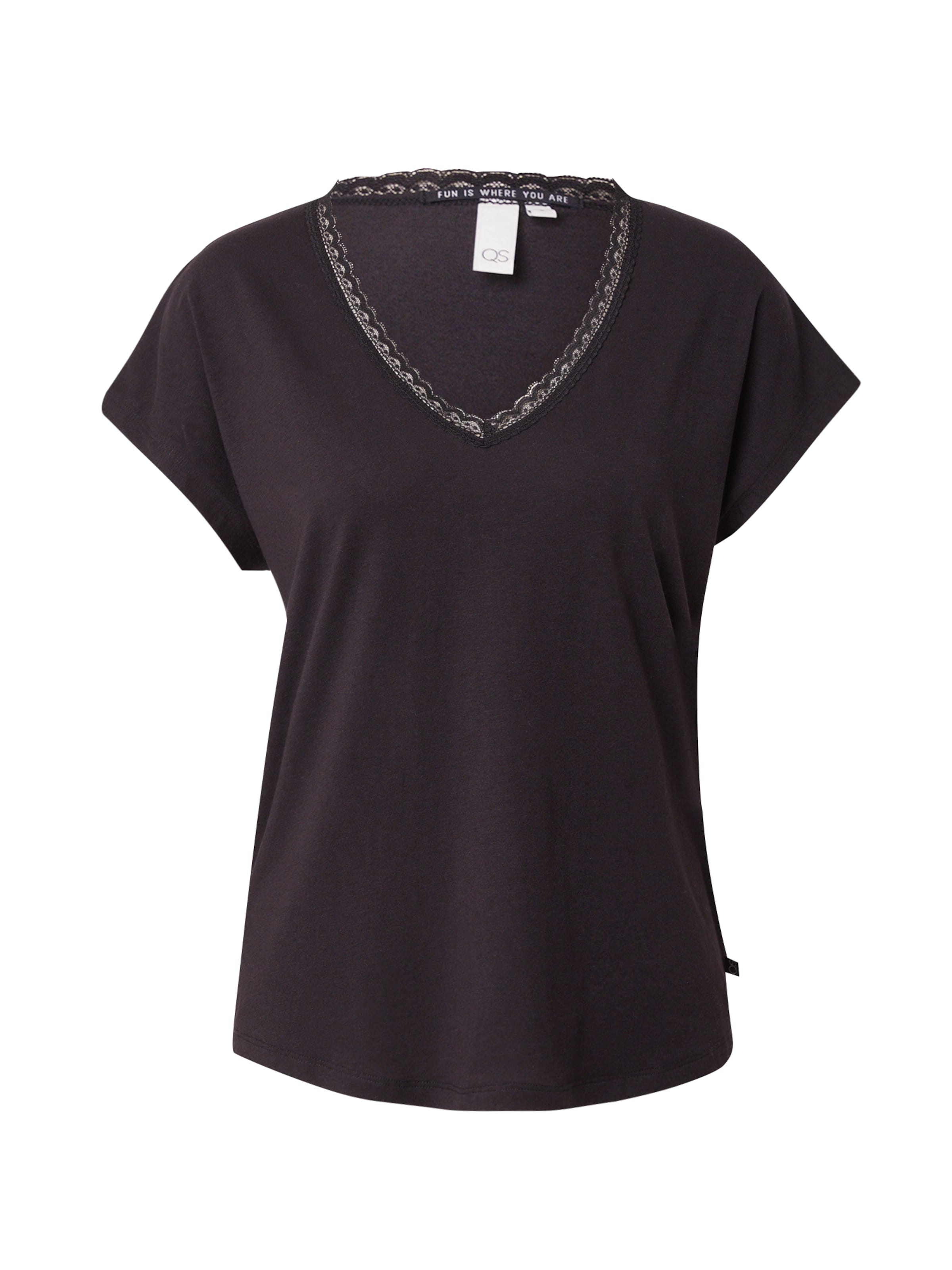QS Tričko – černá: přední strana