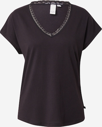 QS T-Shirt in Schwarz: Vorderseite
