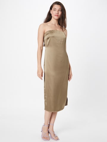 River Island - Vestido de cocktail em verde: frente