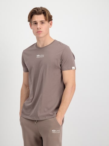 ALPHA INDUSTRIES Tričko – hnědá