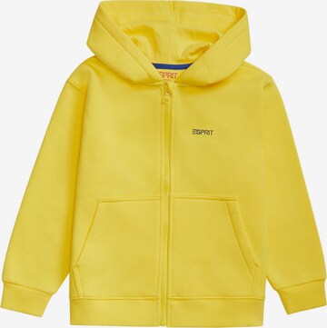 ESPRIT Zip-Up Hoodie in Yellow: front