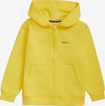 Veste de survêtement ESPRIT en jaune : devant