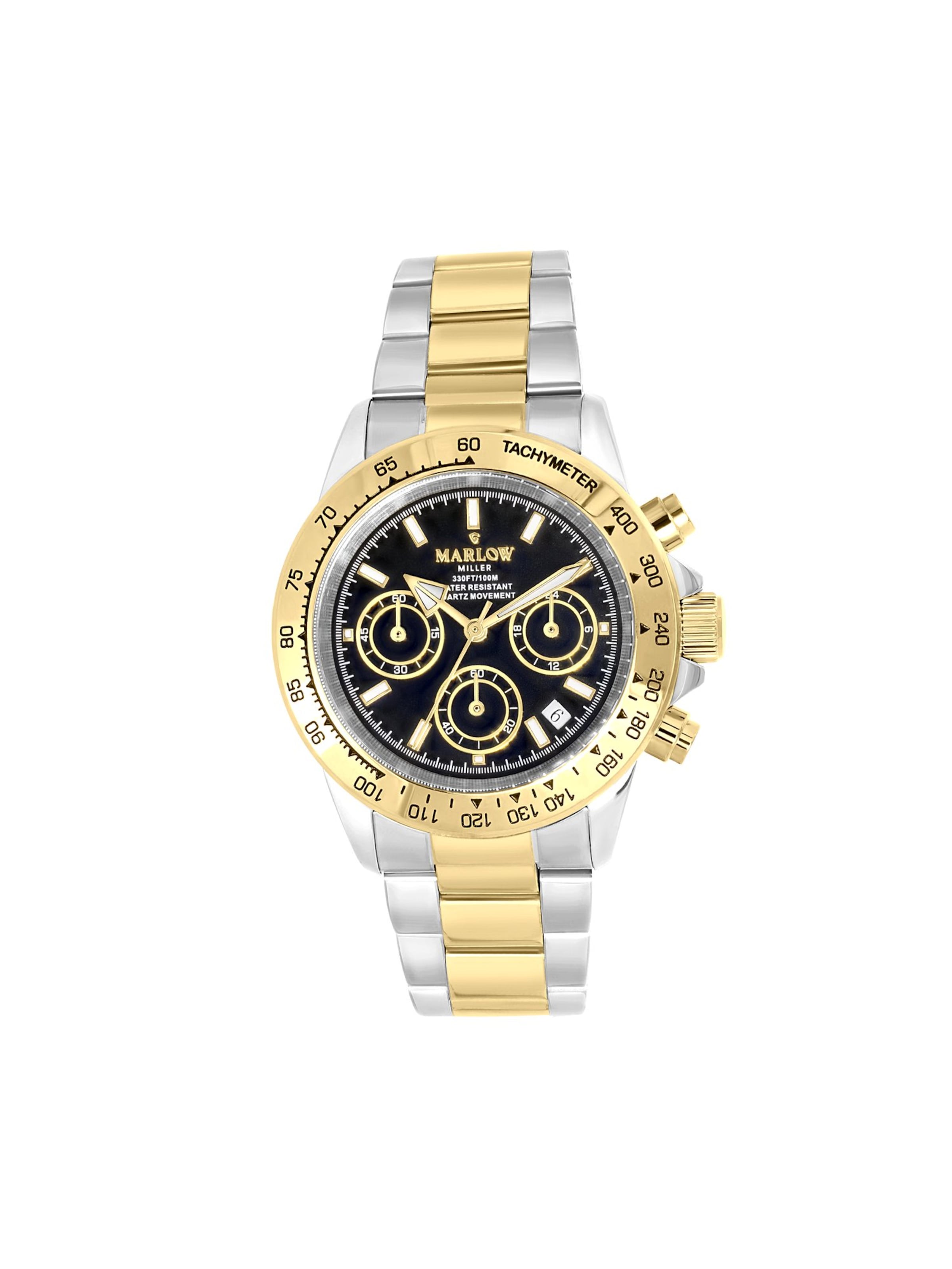 Lucardi Analog Watch 'Statement' in Gold: front