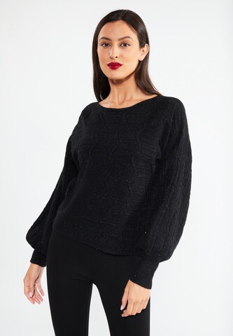 faina - Pullover em preto: frente