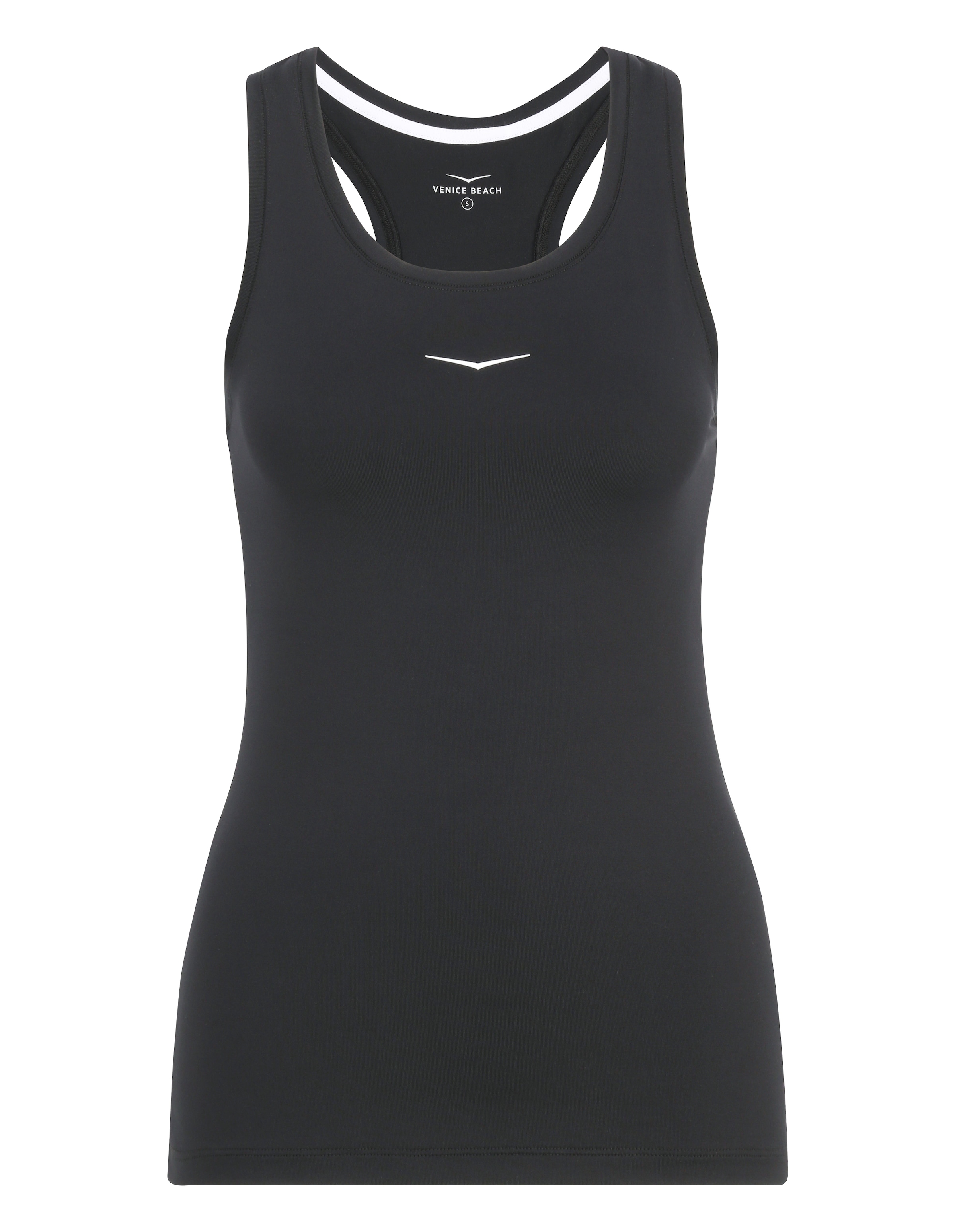 VENICE BEACH Sports Top in Black: front