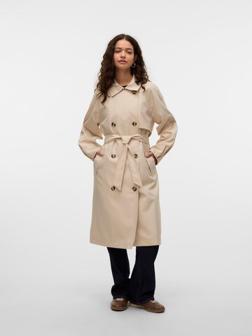 VERO MODA Tussenmantel 'VMDoreensoffy' in Beige: voorkant