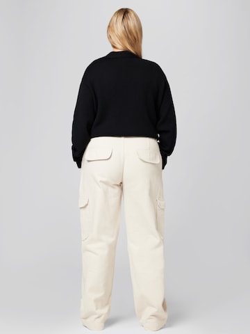 Wide leg Pantaloni 'Frances' de la A LOT LESS pe bej