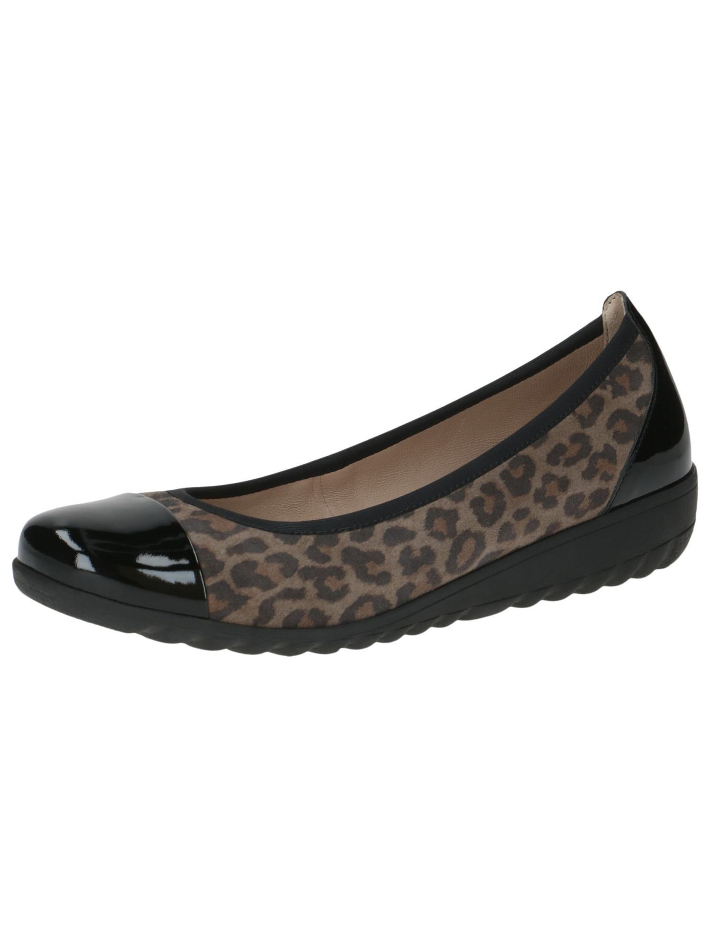 CAPRICE Ballet Flats in Black: front
