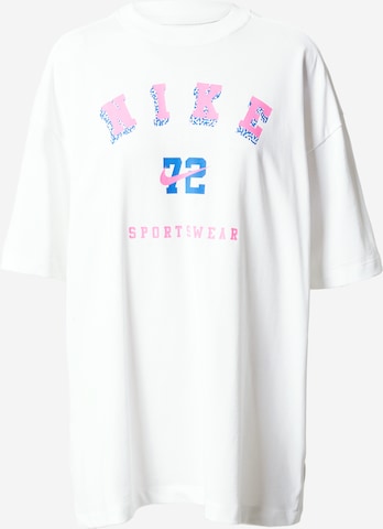 Nike Sportswear Oversize t-shirt i vit: framsida