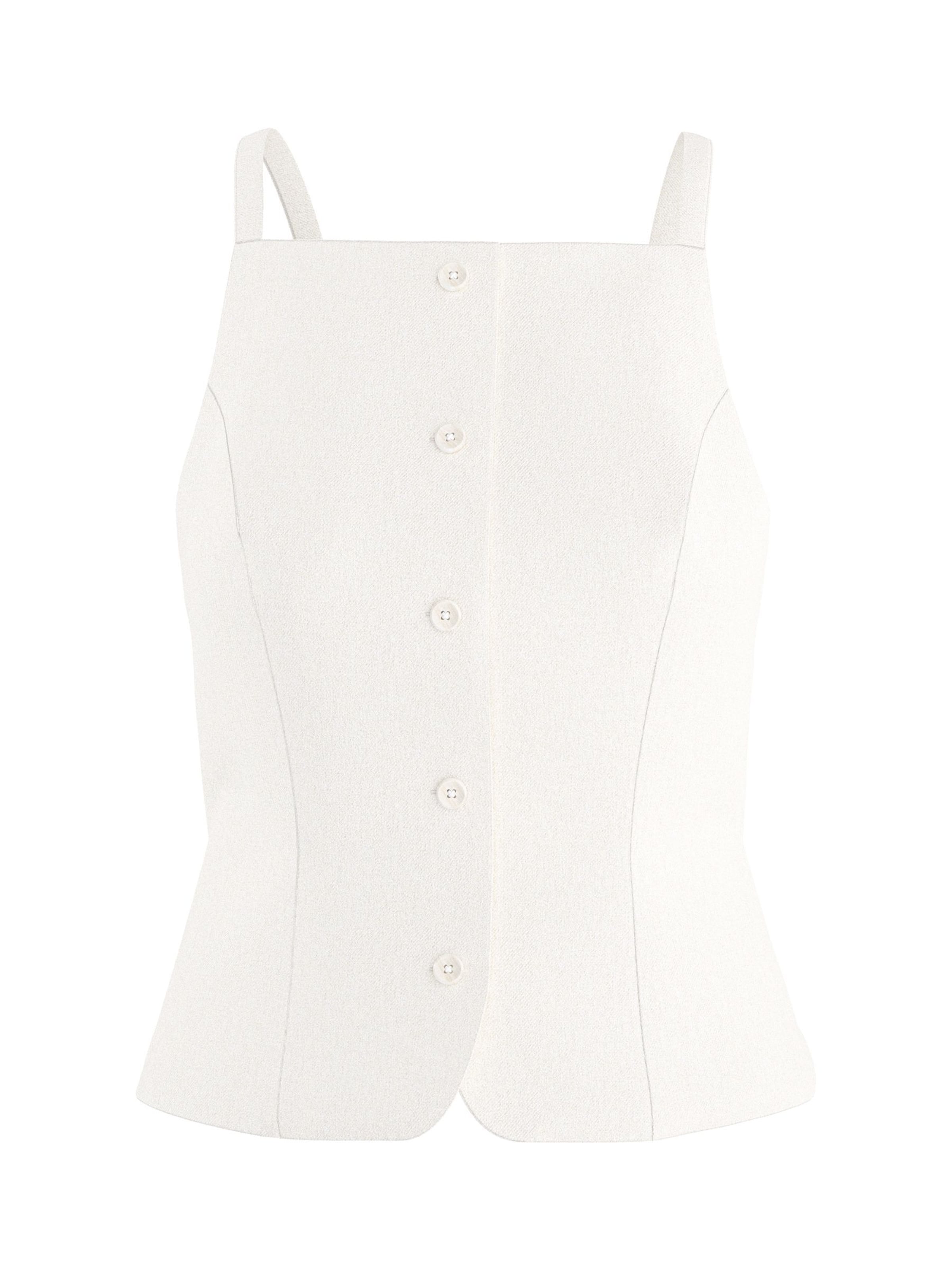 HYPEDROP Top 'ORIETTA' in White: front