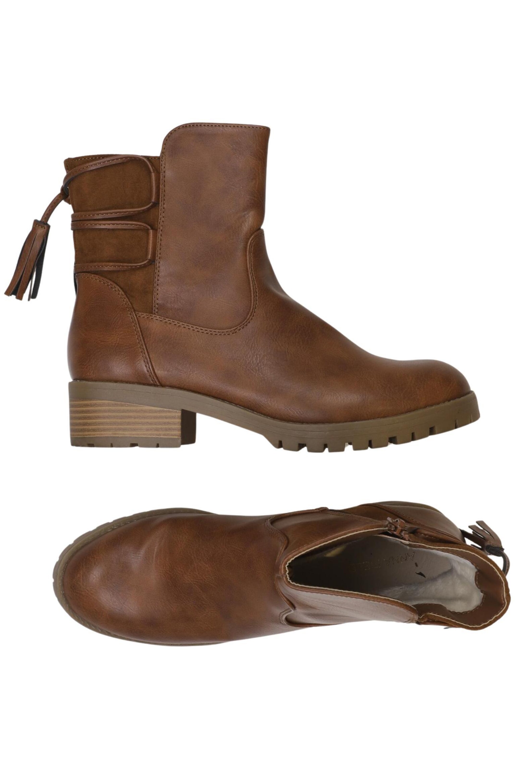 Anna Field Dress Boots in 39 in Brown: front