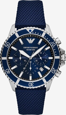 Emporio Armani Emporio Armani Herren-Uhren Analog Quarz ' ' in Blau: predná strana