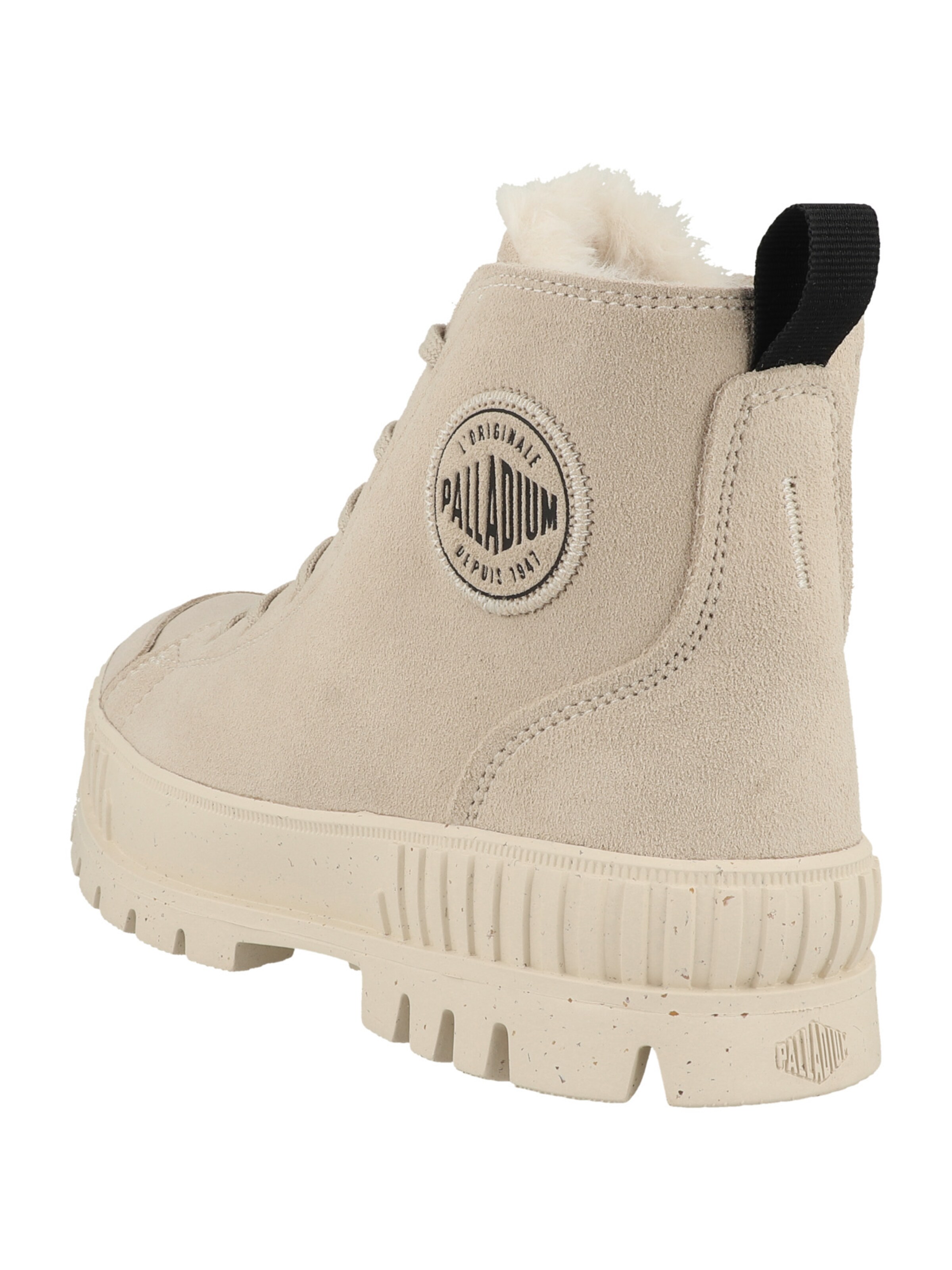 Palladium Schnürstiefelette 'Pallashock' in Beige
