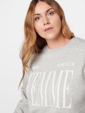 Selected Femme Curve Sweatshirt in Grey